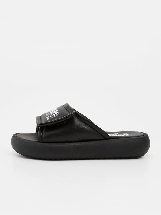 Zdjęcie produktu Klapki płaskie MM6 Maison Margiela antracytowy melanż