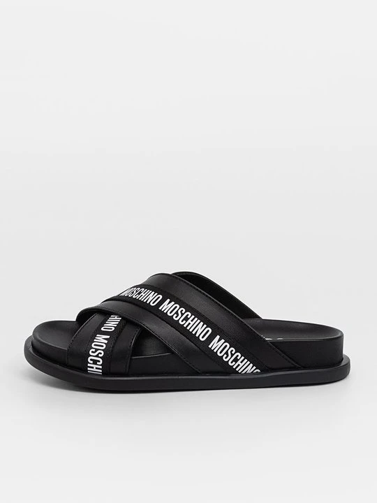 Zdjęcie produktu Klapki płaskie MOSCHINO czarny