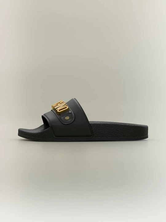 Zdjęcie produktu Klapki płaskie MOSCHINO czarny