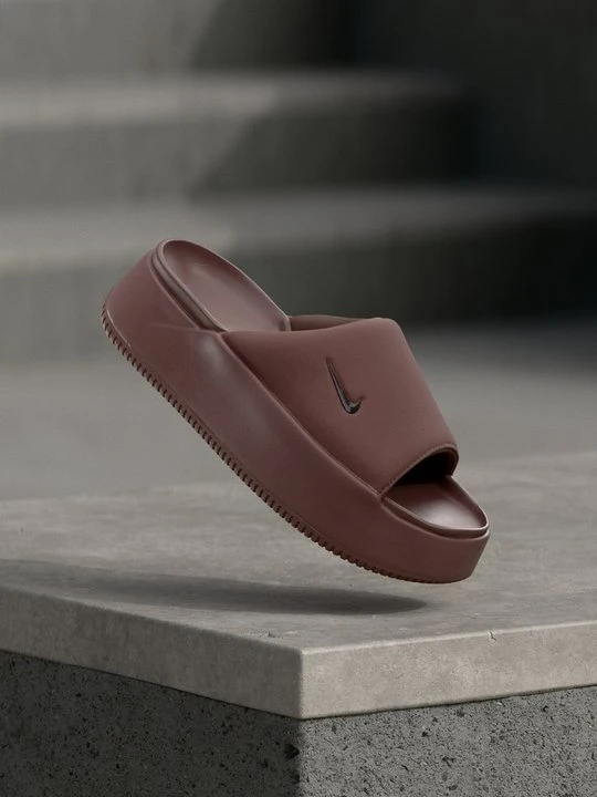 Zdjęcie produktu Klapki płaskie Nike ciemnoliliowy
