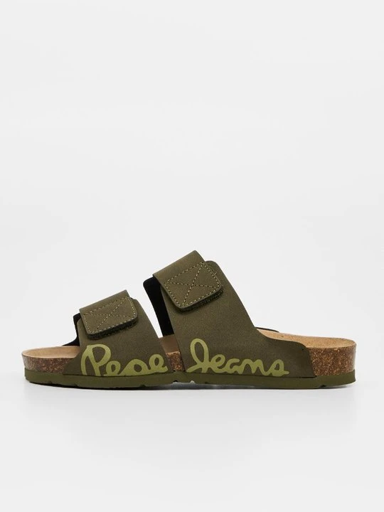 Zdjęcie produktu Klapki płaskie Pepe Jeans oliwkowy
