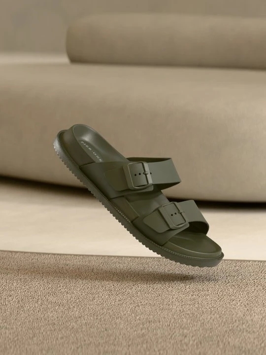 Zdjęcie produktu Klapki płaskie Pier One By Zalando khaki