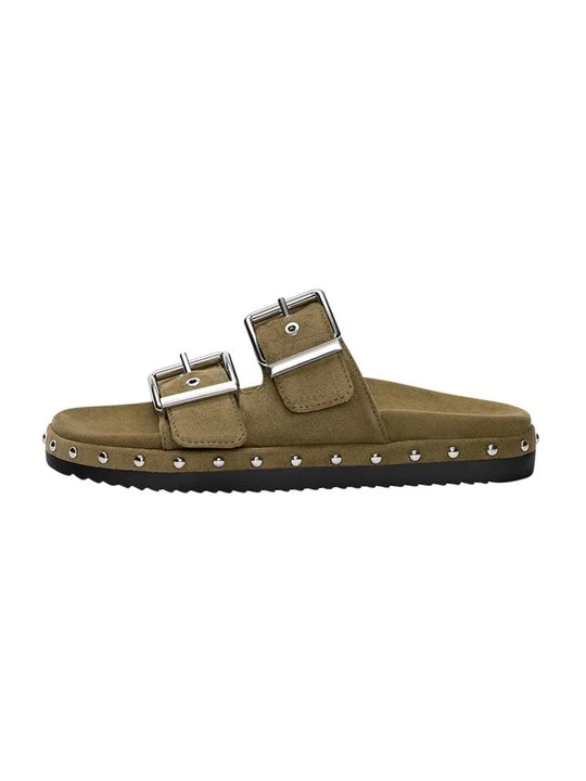 Zdjęcie produktu Klapki płaskie PULL&BEAR khaki