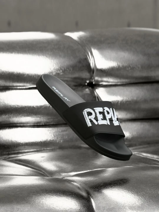Zdjęcie produktu Klapki płaskie Replay czarny