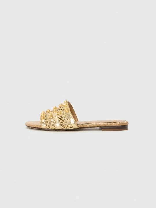 Zdjęcie produktu Klapki płaskie Sam Edelman złoty