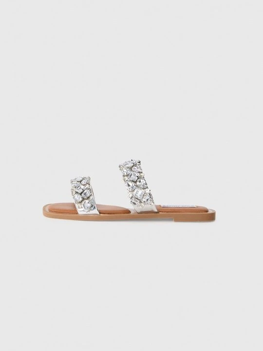 Zdjęcie produktu Klapki płaskie Steve Madden srebrny