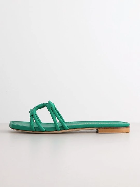 Zdjęcie produktu Klapki płaskie Stuart Weitzman zielony