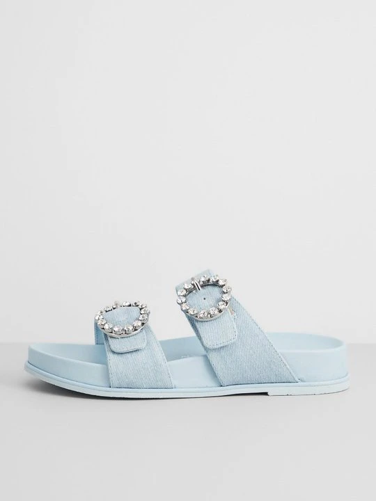 Zdjęcie produktu Klapki płaskie Stuart Weitzman niebieski