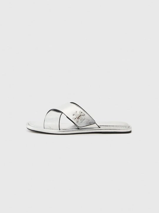Zdjęcie produktu Klapki płaskie Tory Burch szary