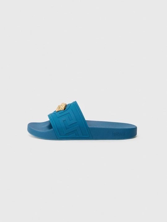 Zdjęcie produktu Klapki płaskie Versace granatowy