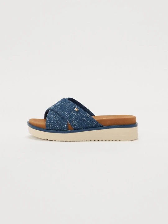 Zdjęcie produktu Klapki płaskie Wrangler niebieski denim