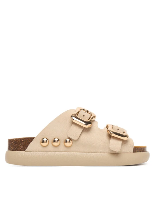 Zdjęcie produktu Klapki Scholl Flora 2 Straps Chunky F00812 Beżowy jasny