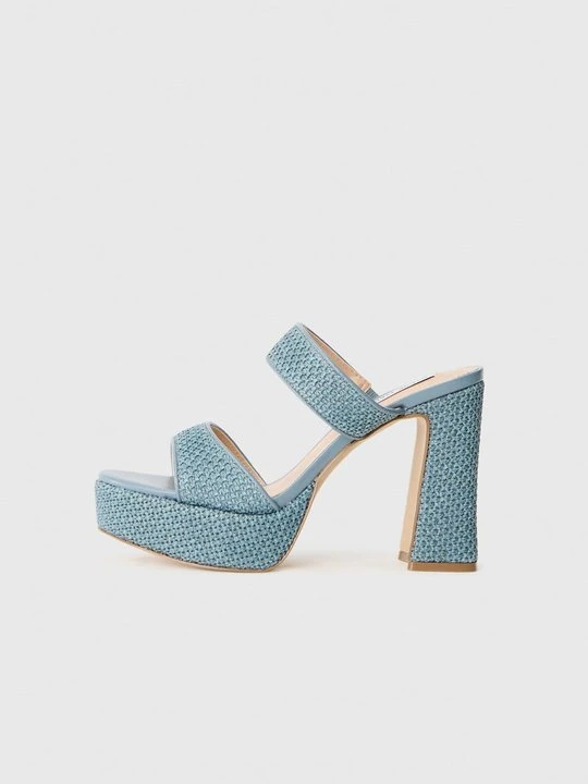 Zdjęcie produktu Klapki na obcasie Steve Madden niebieski
