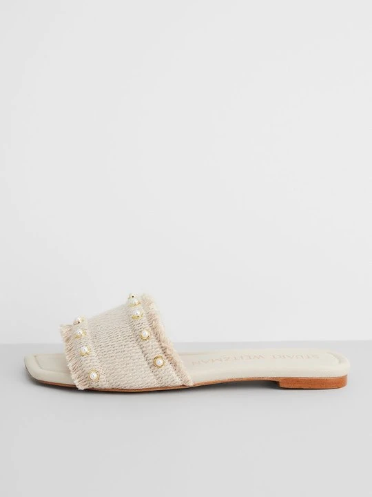 Zdjęcie produktu Klapki płaskie Stuart Weitzman mleczny
