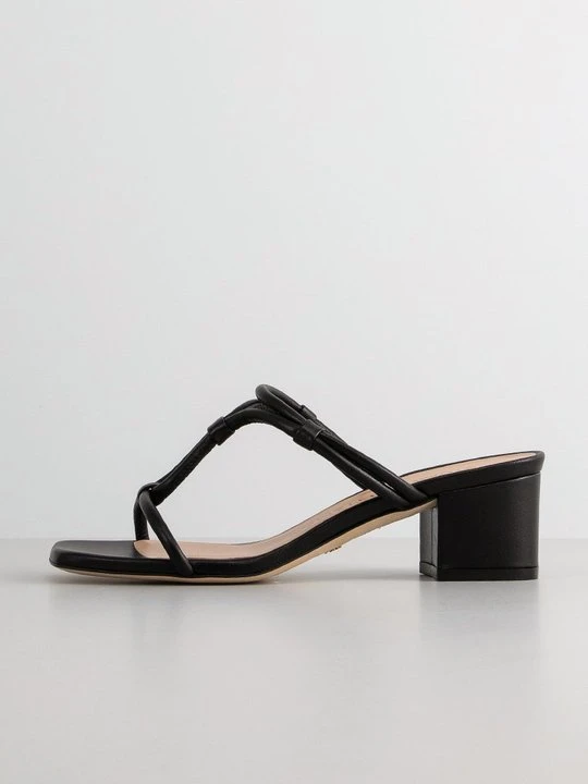 Zdjęcie produktu Klapki na obcasie Stuart Weitzman czarny