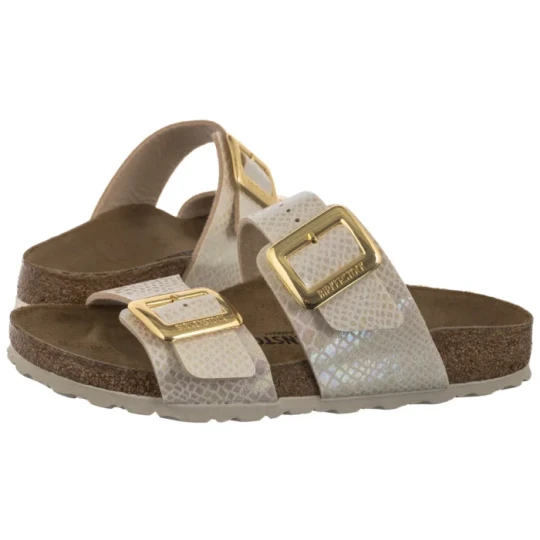 Zdjęcie produktu Klapki Sydney Cushion Buckle Shiny Snake Cream 1030258 (BK314-a) Birkenstock