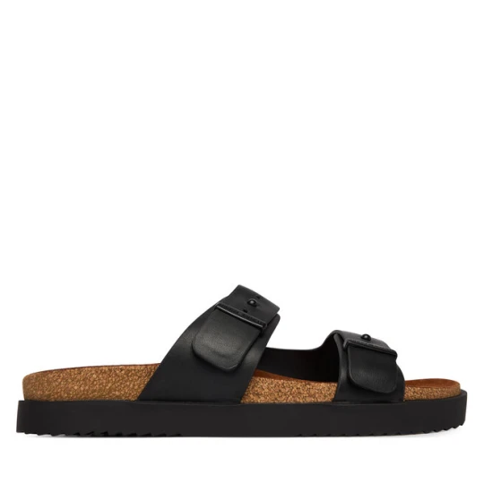 Zdjęcie produktu Klapki Tommy Hilfiger Cork Adjustable Lth Sandal FM0FM05754 Czarny