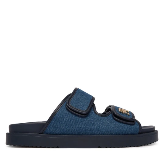 Zdjęcie produktu Klapki Tommy Hilfiger Double Strap Denim Sandal FW0FW09123 Niebieski