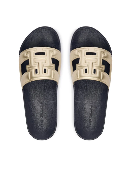 Zdjęcie produktu Klapki Tommy Hilfiger Th Pool Slide FW0FW09613 Złoty
