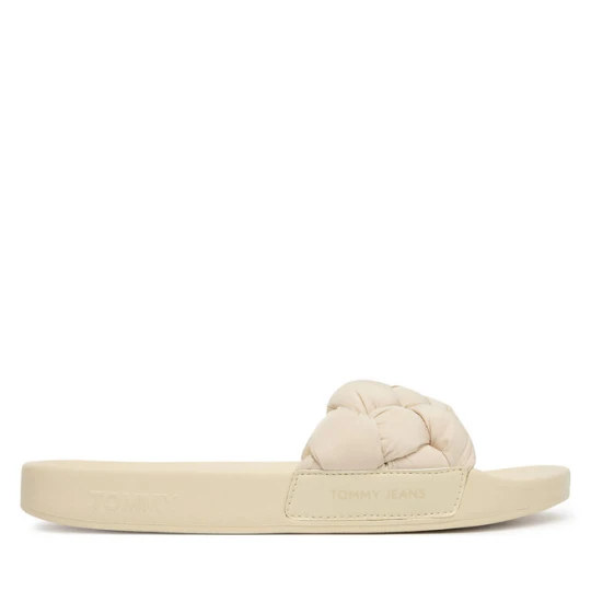 Zdjęcie produktu Klapki Tommy Jeans Tjw Braided Slides EN0EN02975 Écru Kremowy