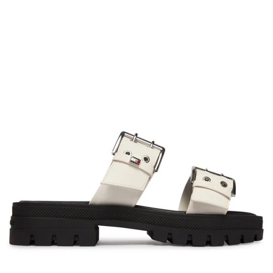 Zdjęcie produktu Klapki Tommy Jeans Tjw Buckle Straps Sandal EN02966 Kremowy