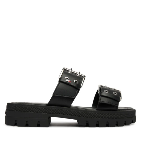 Zdjęcie produktu Klapki Tommy Jeans Tjw Buckle Straps Sandal EN0EN02966 Czarny