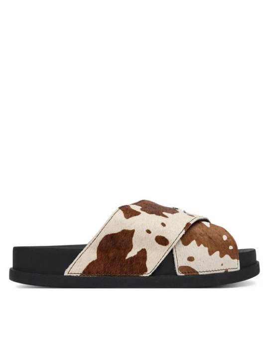 Zdjęcie produktu Klapki Tommy Jeans Tjw Comfort Slides Calf Hair EN0EN02941 Kolorowy