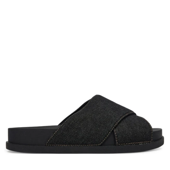 Zdjęcie produktu Klapki Tommy Jeans Tjw Comfort Slides Washed Denim EN0EN02898 Czarny