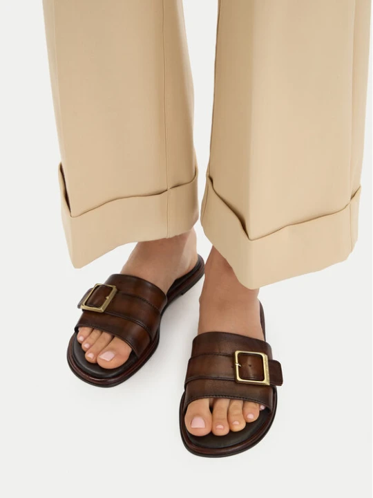 Zdjęcie produktu Klapki U.S. Polo Assn. EO-TEMPE001W / 6L1 Brązowy ciemny