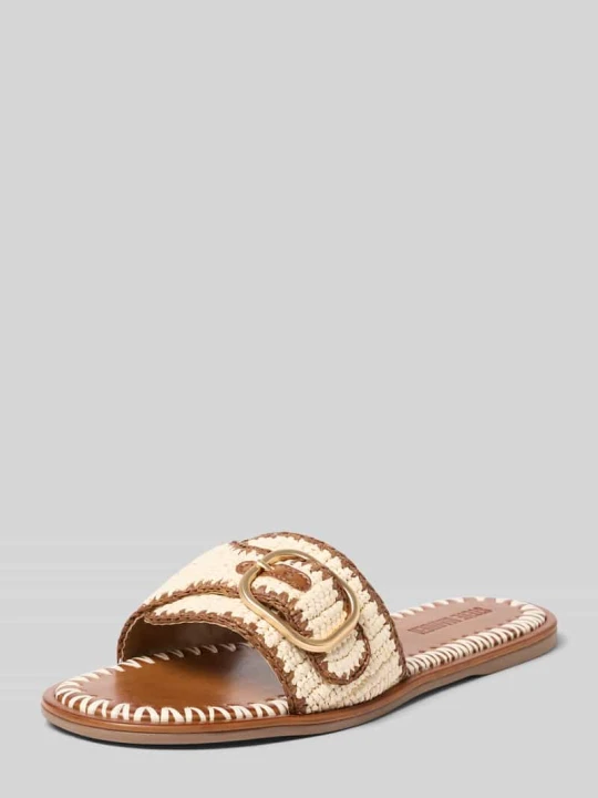 Zdjęcie produktu Klapki w plecionym stylu model 'Seabreeze' Steve Madden Złamany biały