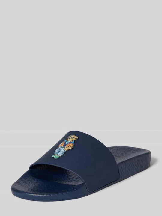 Zdjęcie produktu Klapki z aplikacją polo bear Polo Ralph Lauren Granatowy