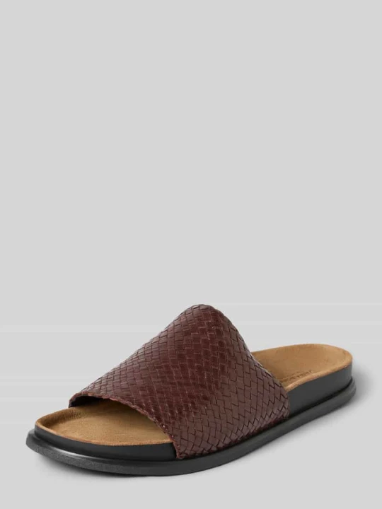 Zdjęcie produktu Klapki z naturalnej koziej skóry Vagabond Średniobrązowy