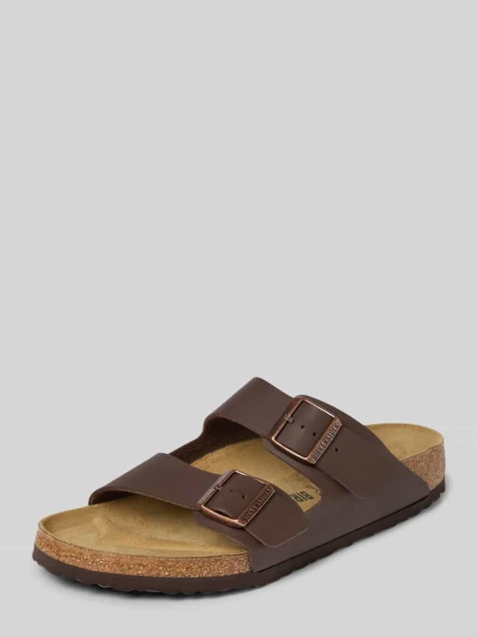 Zdjęcie produktu Klapki z szerokimi paskami model ‘Arizona’ Birkenstock Ciemnobrązowy