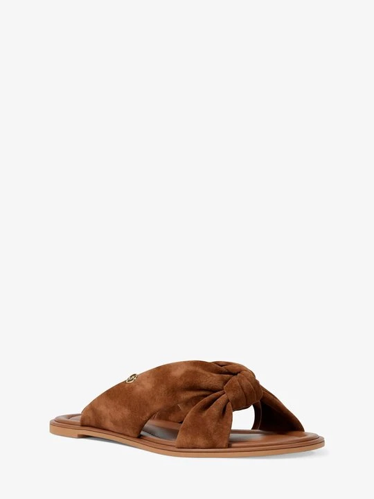 Zdjęcie produktu Klapki zamszowe Elena Michael Kors BRĄZOWY (Brązowy)