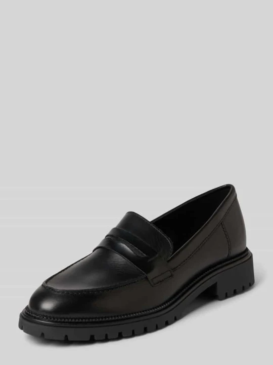 Zdjęcie produktu Buty wsuwane z naturalnej skóry Model 'Chunky Loafer' Tamaris Czarny