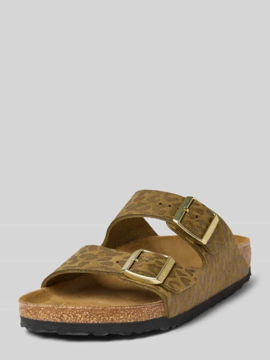 Zdjęcie produktu Klapki ze sprzączkami model ‘Arizona’ Birkenstock Khaki melanż