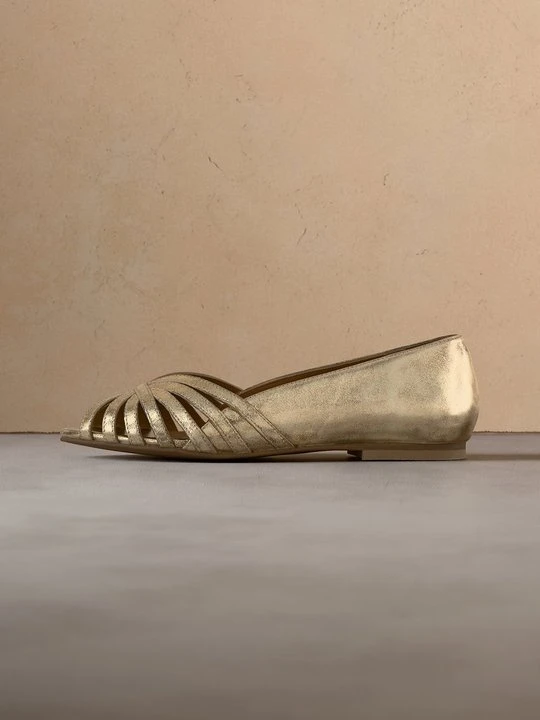 Zdjęcie produktu Klasyczne baleriny Copenhagen Shoes złoty