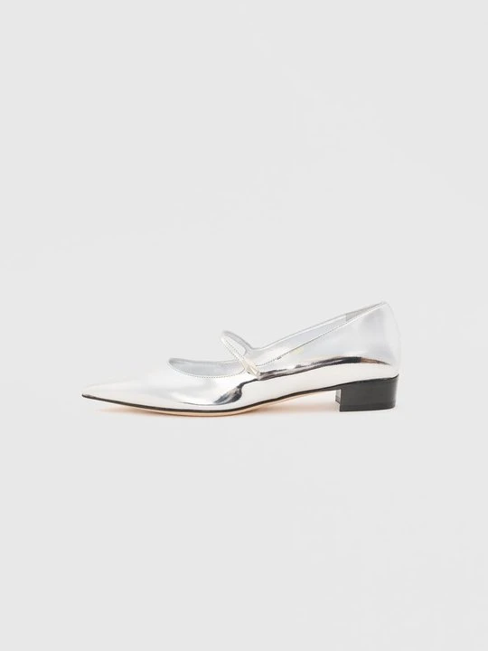 Zdjęcie produktu Klasyczne baleriny Jimmy Choo srebrny