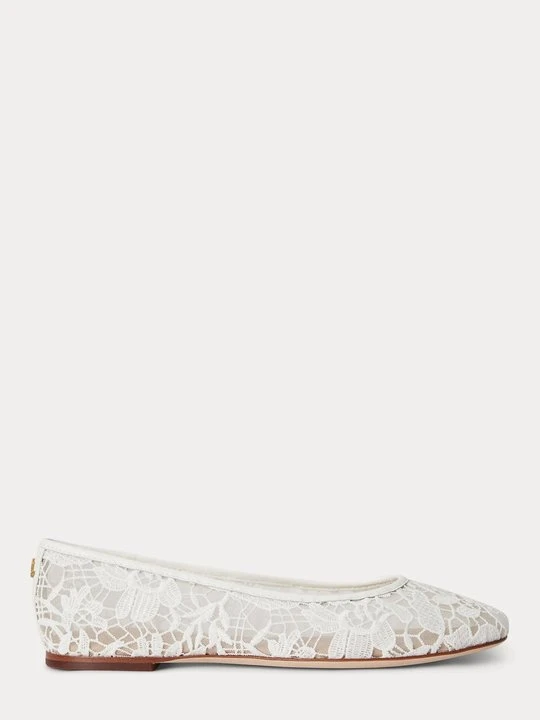 Zdjęcie produktu Klasyczne baleriny Lauren Ralph Lauren biały
