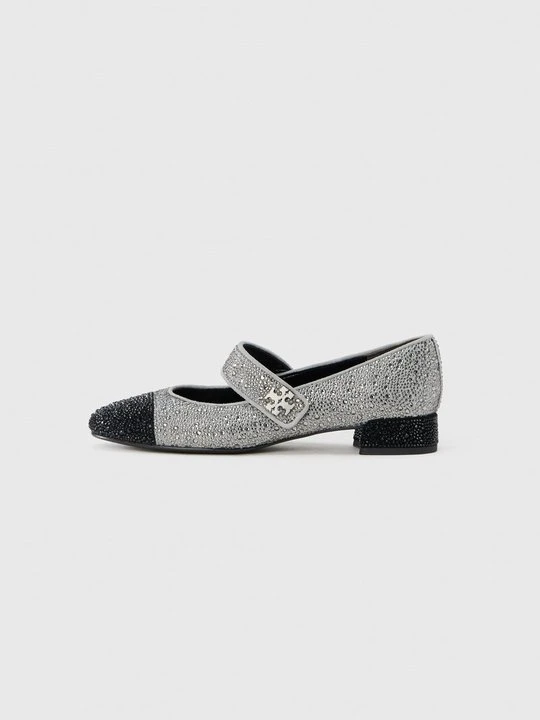 Zdjęcie produktu Klasyczne baleriny Tory Burch szary
