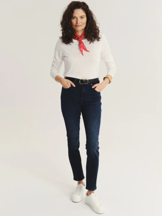 Zdjęcie produktu Klasyczne granatowe skinny jeans Greenpoint