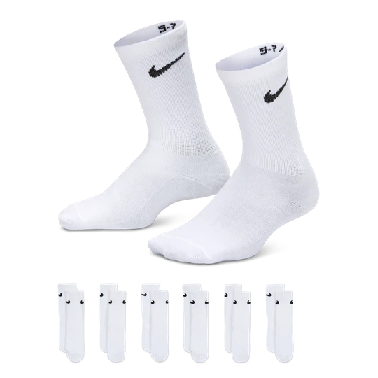 Zdjęcie produktu Klasyczne skarpety dla małych dzieci Nike (6 par) - Biel