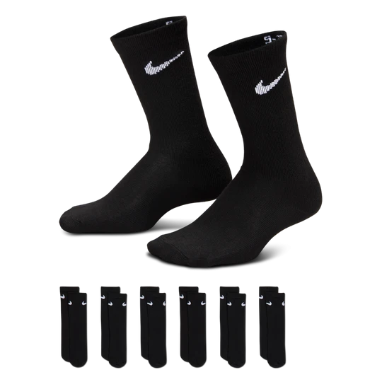 Zdjęcie produktu Klasyczne skarpety dla małych dzieci Nike (6 par) - Czerń