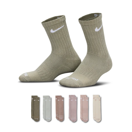 Zdjęcie produktu Klasyczne skarpety dziecięce Nike Performance Basics Dri-FIT (6 par) - Biel