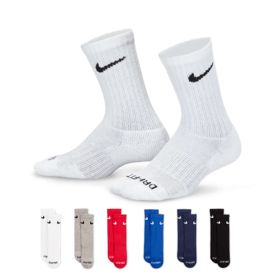 Zdjęcie produktu Klasyczne skarpety dziecięce Nike Performance Basics Dri-FIT (6 par) - Czerń