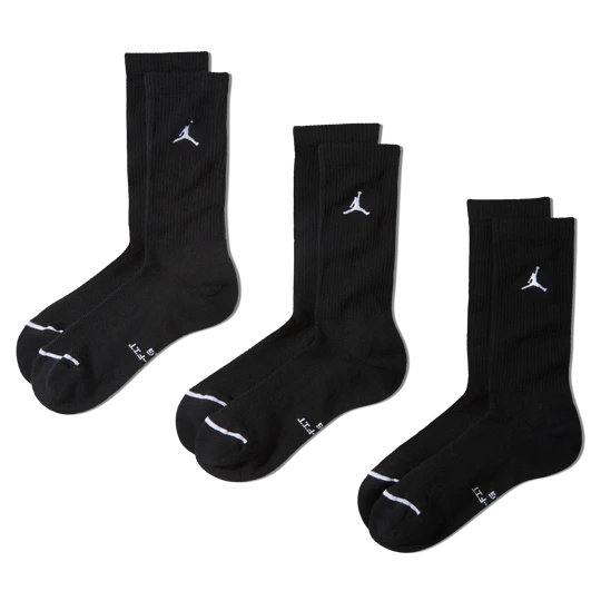 Zdjęcie produktu Klasyczne skarpety Jordan Everyday (3 pary) - Czerń