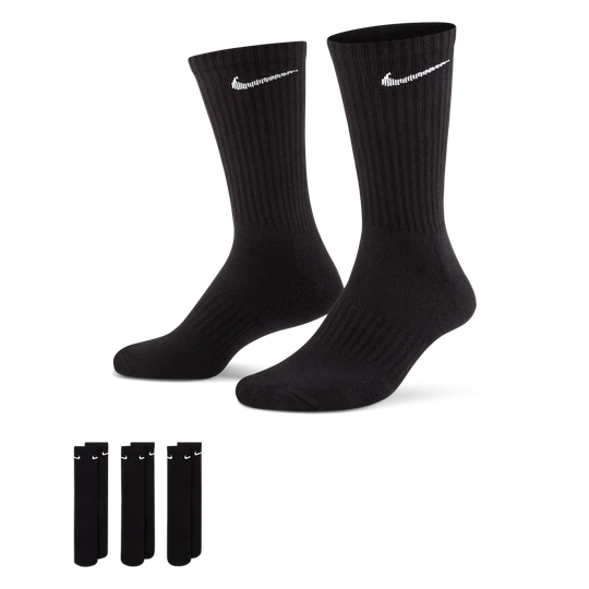 Zdjęcie produktu Klasyczne skarpety treningowe Nike Everyday Cushioned (3 pary) - Czerń