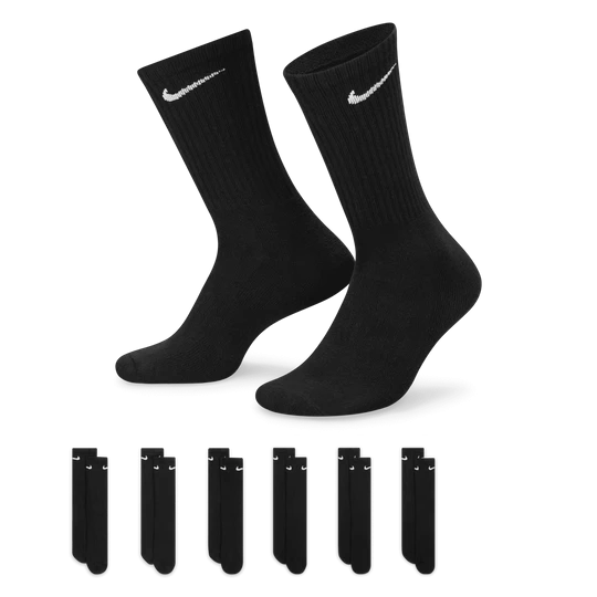 Zdjęcie produktu Klasyczne skarpety treningowe Nike Everyday Cushioned (6 par) - Czerń