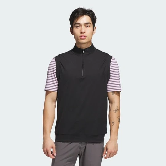 Zdjęcie produktu Klasyczny bezrękawnik z krótkim suwakiem Ultimate365 Adidas czarny