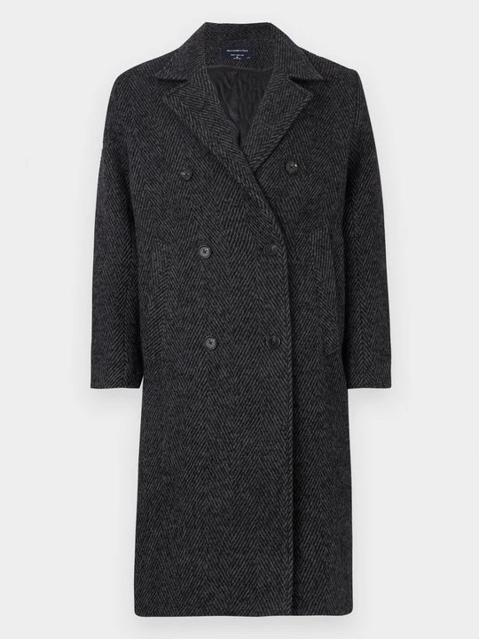 Zdjęcie produktu Klasyczny płaszcz Abercrombie & Fitch ciemnoszary